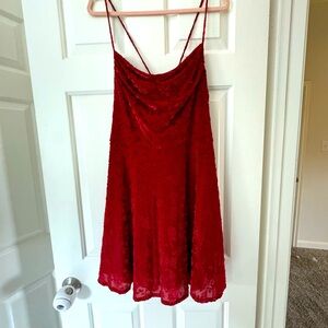 Coquette Wine mini dress